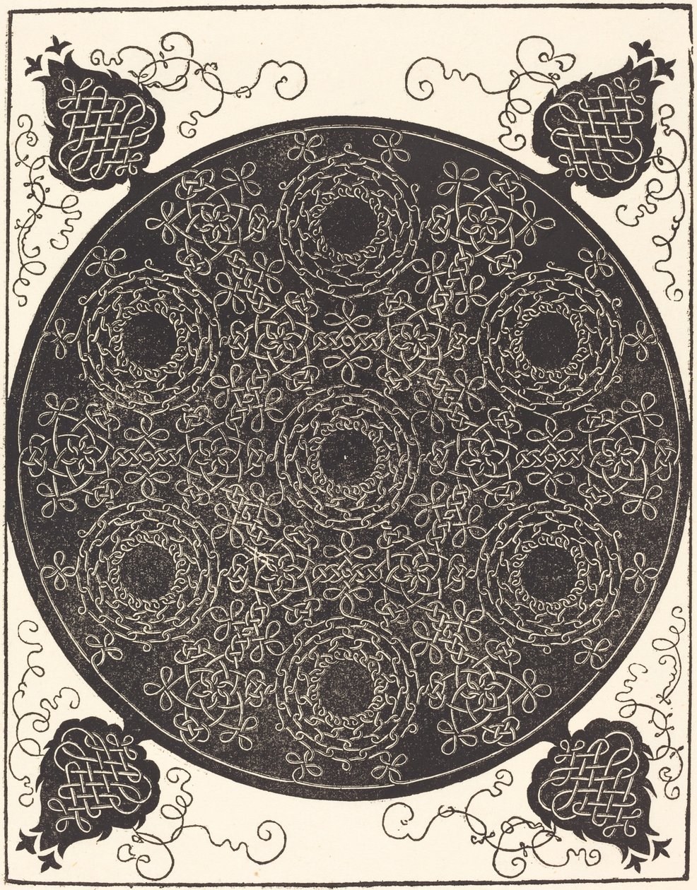 A negyedik csomó (hét kör alakú csomócsoportot kombinál fekete középponttal) alkotó: Albrecht Dürer