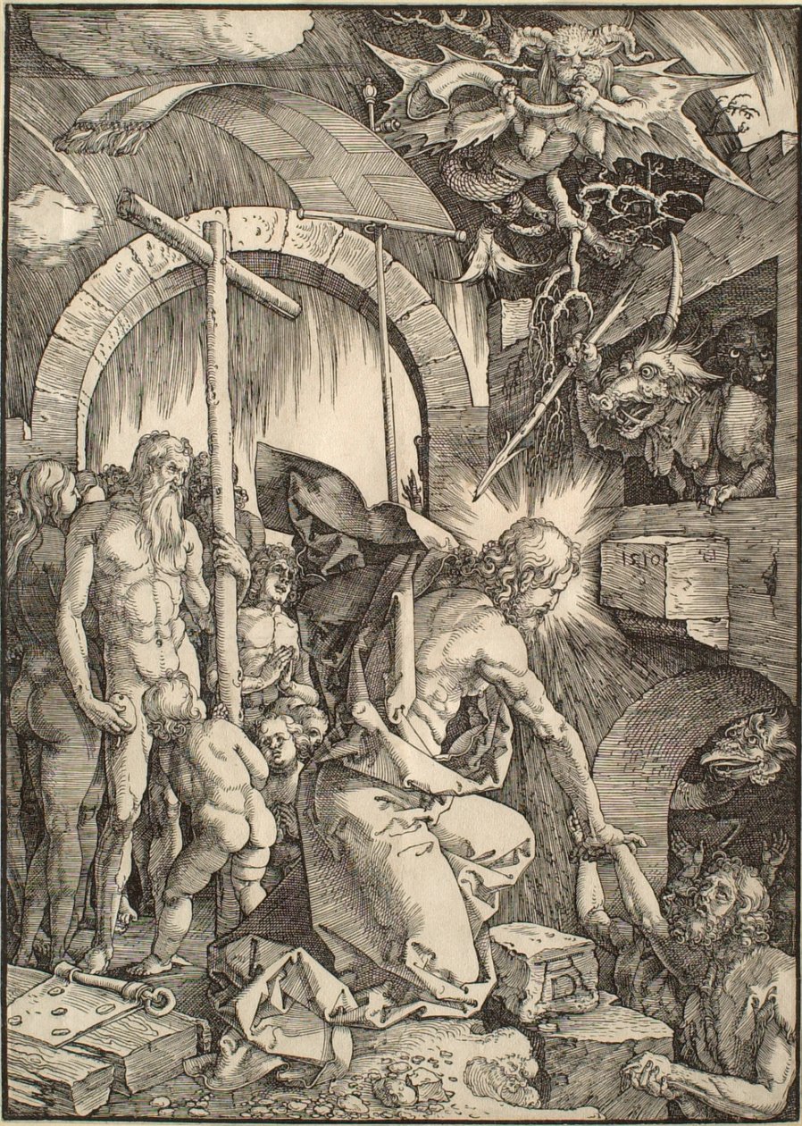 A nagy passió: Krisztus a pokol tornácában alkotó: Albrecht Dürer