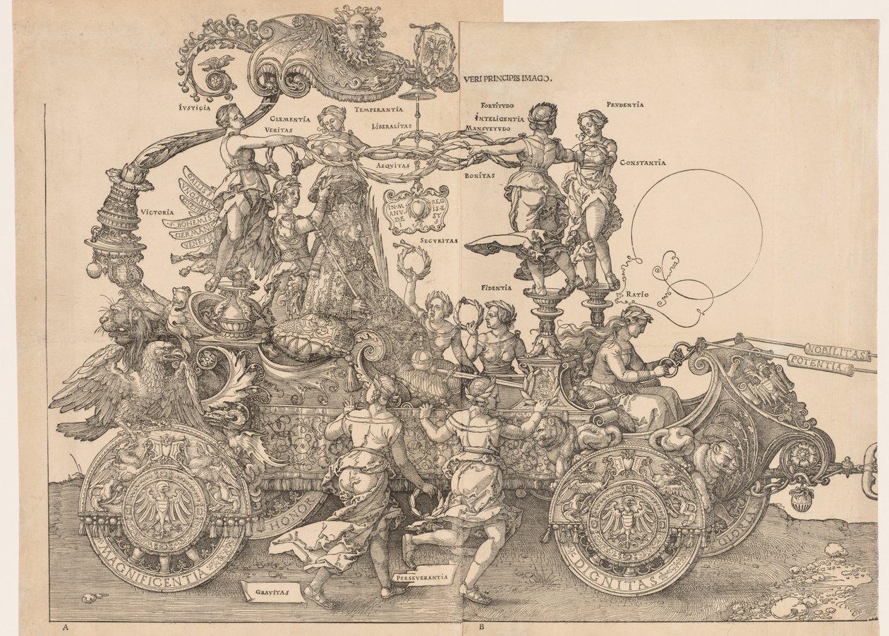 Maximilian császár nagy diadalkocsija alkotó: Albrecht Dürer