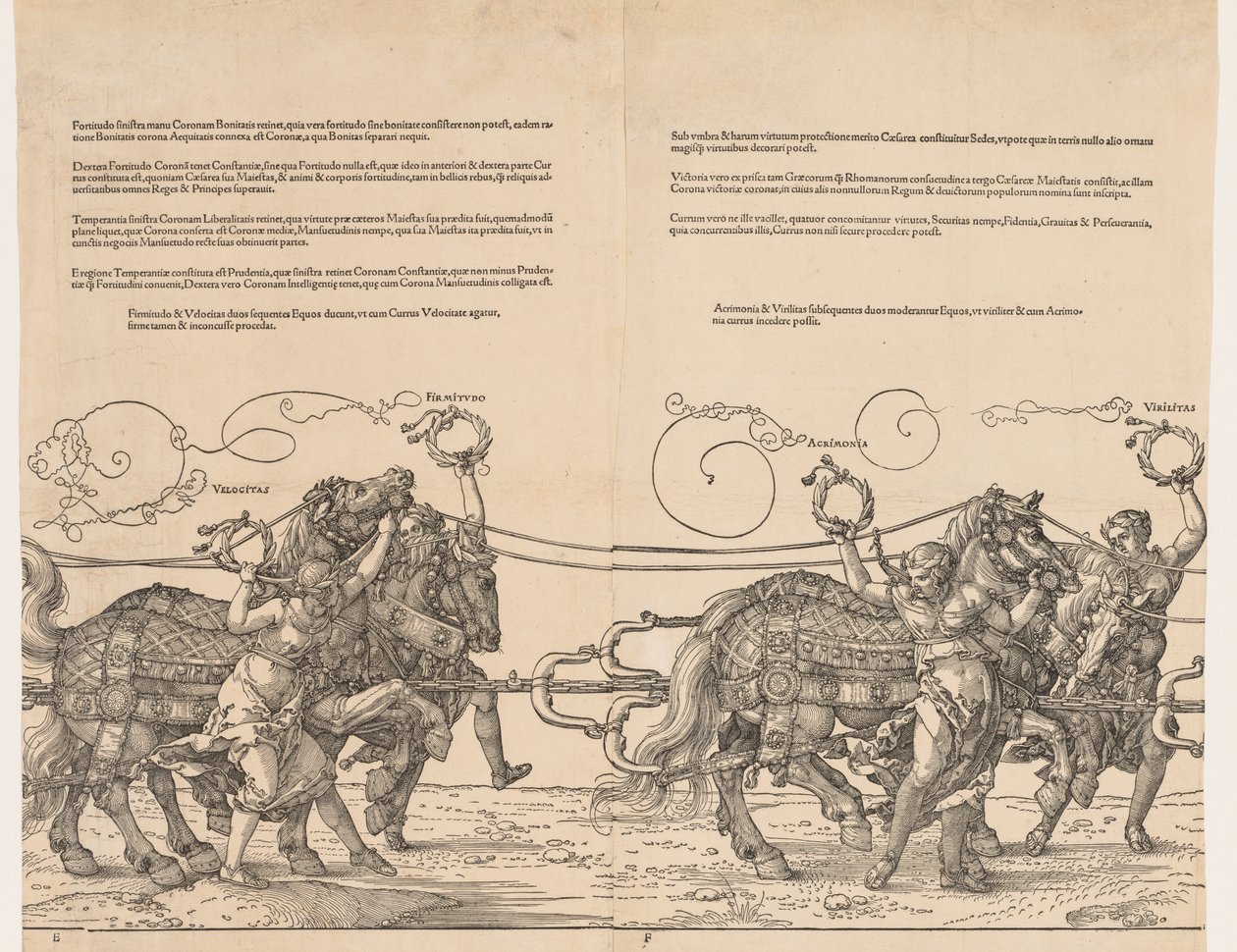 Maximilian császár nagy diadalkocsija, 1523. alkotó: Albrecht Dürer