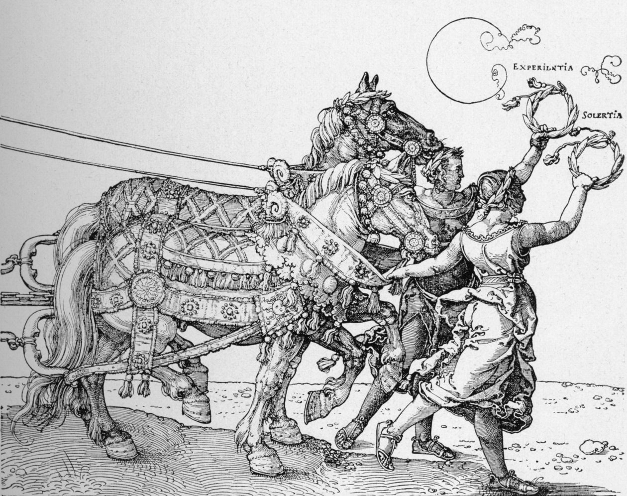 Maximilian császár nagy diadalszekere, 1523, 1906 alkotó: Albrecht Dürer