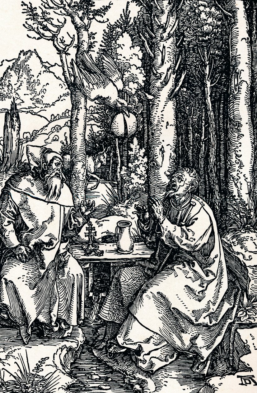 A remeték Szent Antal és Szent Pál, 1504 1906 alkotó: Albrecht Dürer