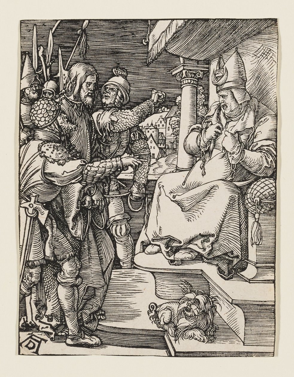 A főpap megszaggatja ruháit alkotó: Albrecht Dürer