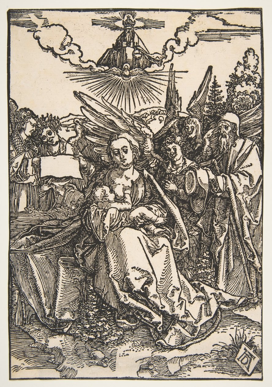 A Szent Család öt angyallal, kb. 1503. alkotó: Albrecht Dürer