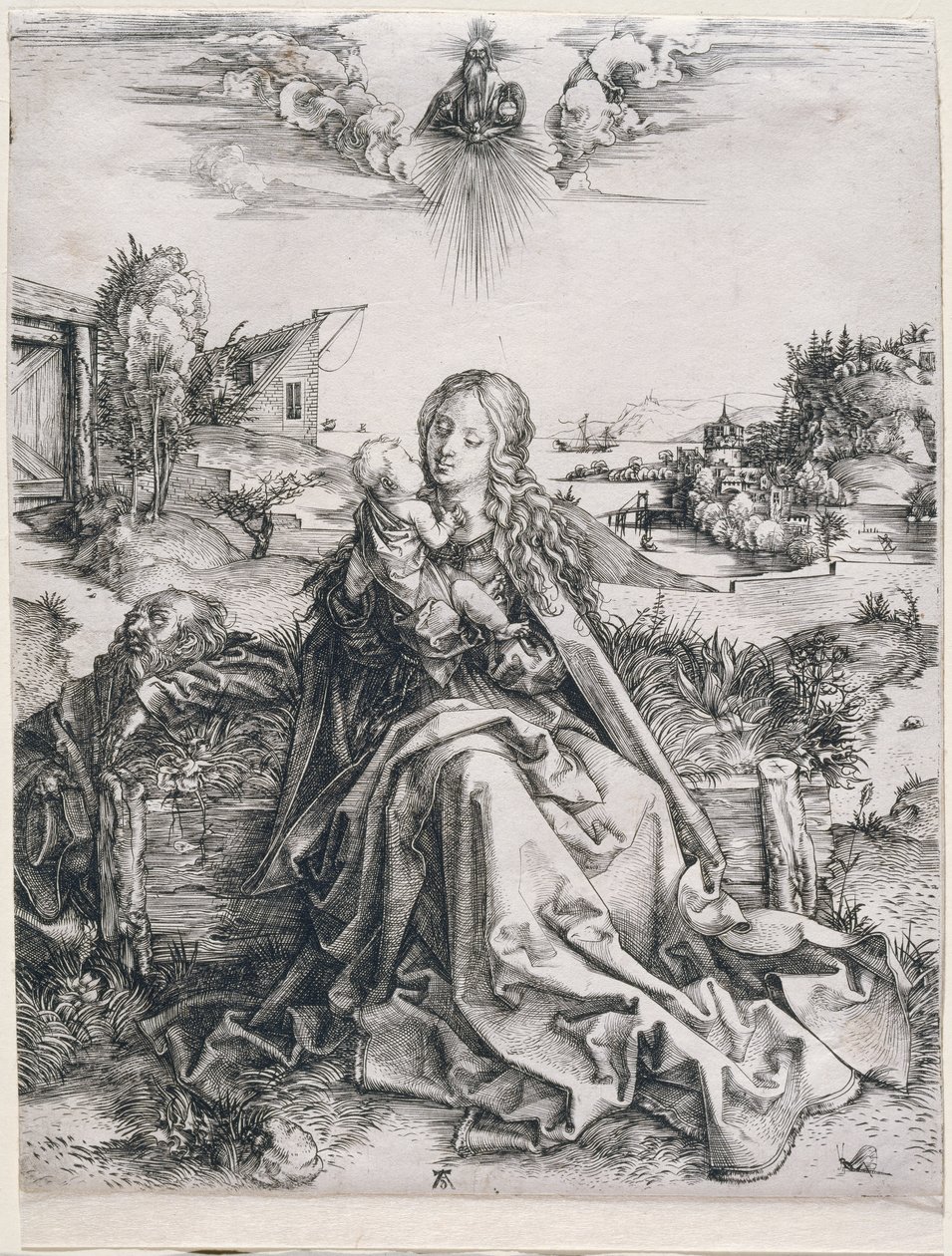 A Szent Család a szitakötővel alkotó: Albrecht Dürer