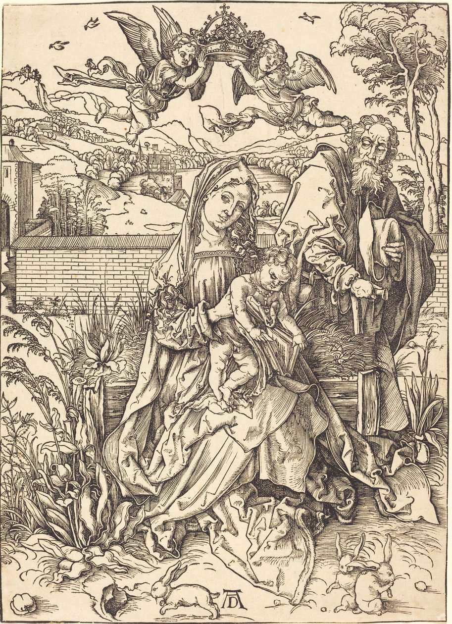 A Szent Család a három nyúllal alkotó: Albrecht Dürer