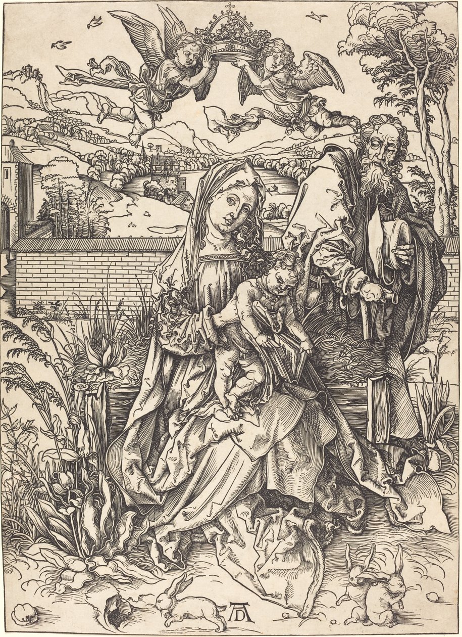 A Szent Család a három nyúllal alkotó: Albrecht Dürer