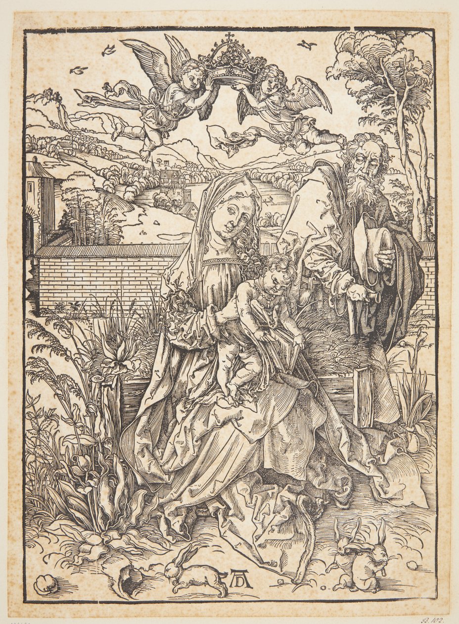 A Szent Család három nyúllal alkotó: Albrecht Dürer