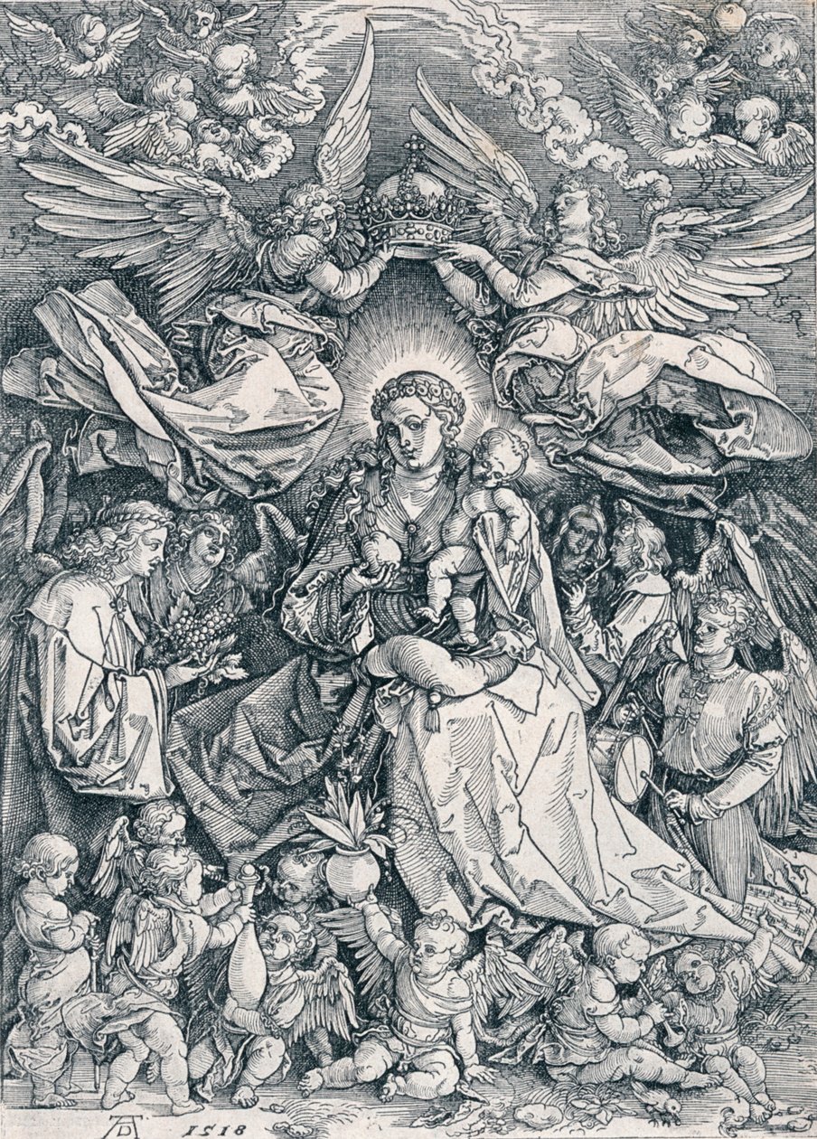 A Szent Szűz mint az angyalok királynője, 1518 1906 alkotó: Albrecht Dürer
