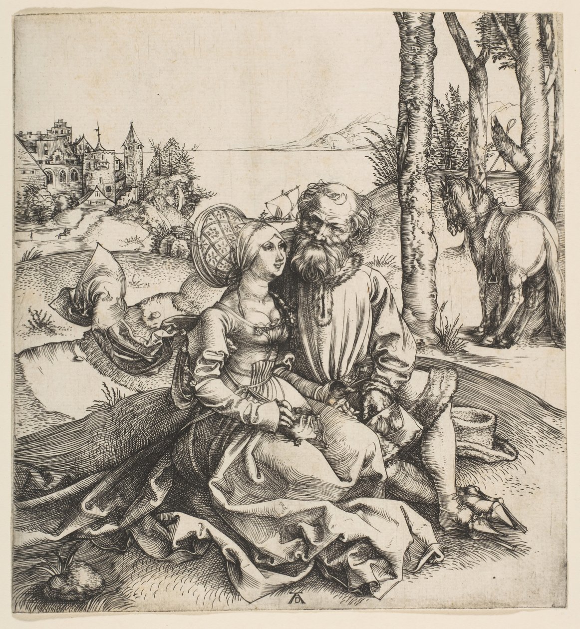A rosszul válogatott pár, kb. 1495. alkotó: Albrecht Dürer