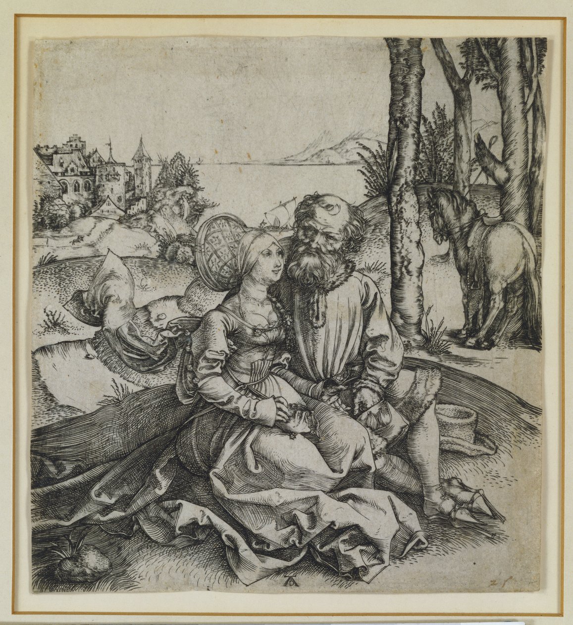 A beteg válogatott pár, 1495 körül alkotó: Albrecht Dürer