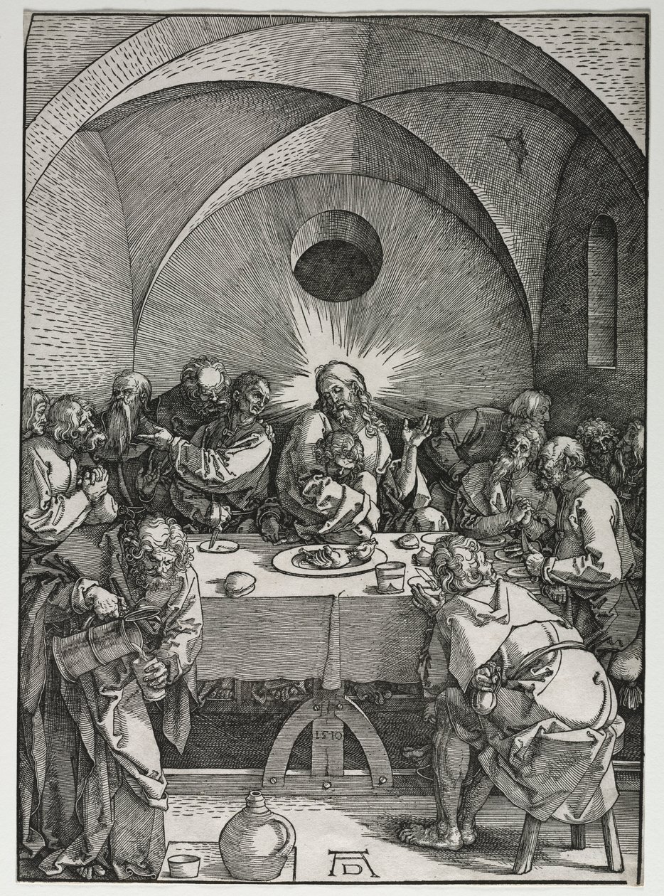 A nagy szenvedély: Az utolsó vacsora, 1510. alkotó: Albrecht Dürer