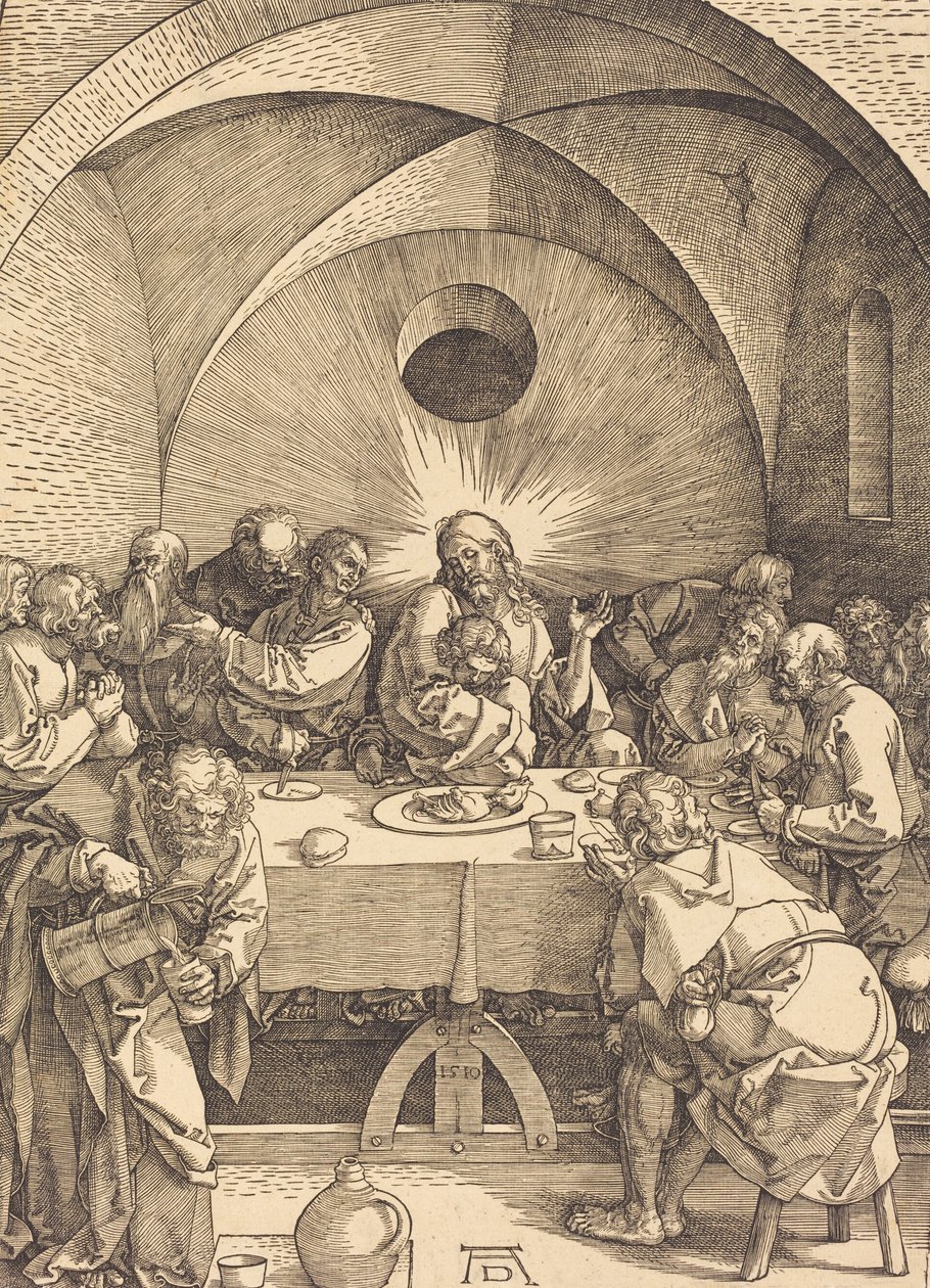 Az utolsó vacsora, 1510. alkotó: Albrecht Dürer
