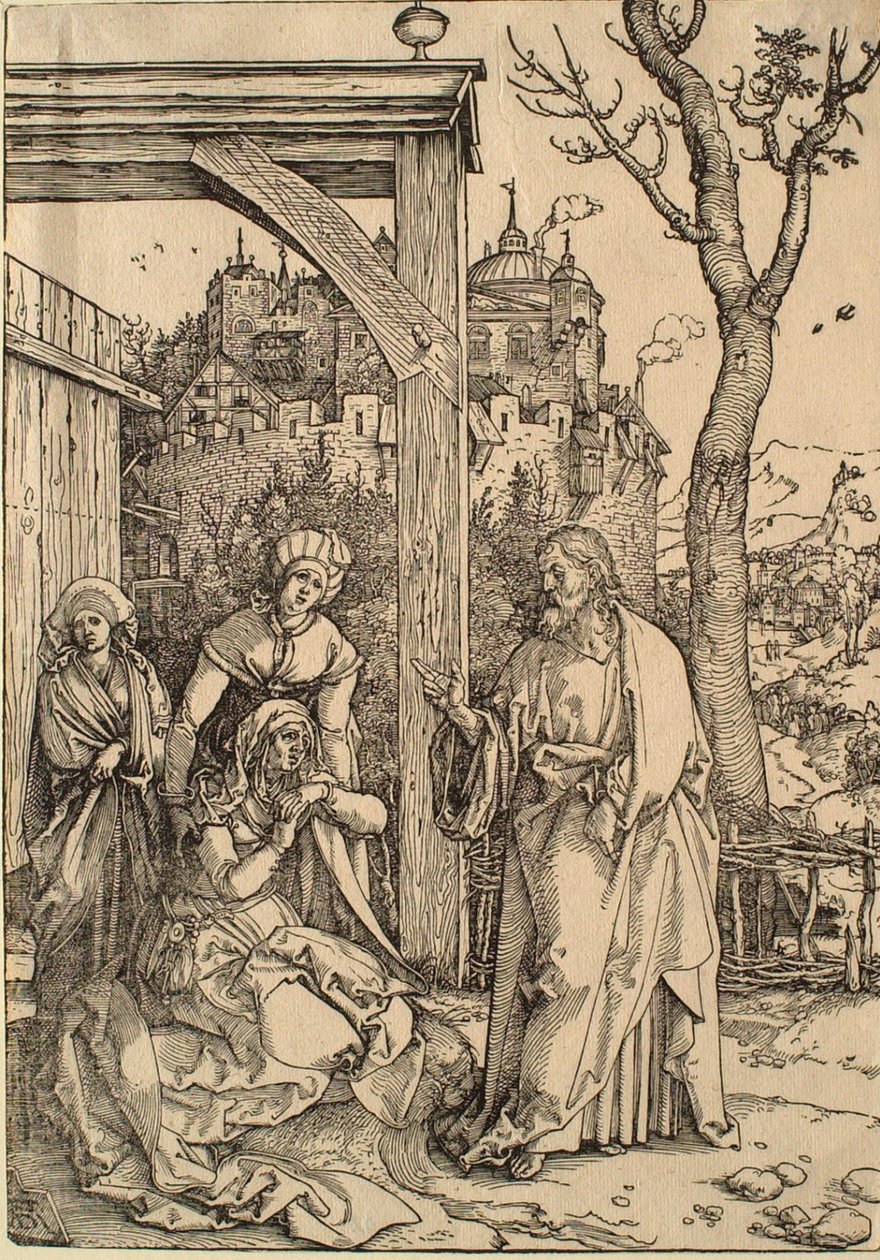 Szűz Mária élete: Krisztus búcsút vesz anyjától alkotó: Albrecht Dürer