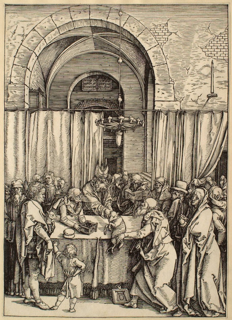 A Szűz élete: Joachim áldozatát elutasítják alkotó: Albrecht Dürer