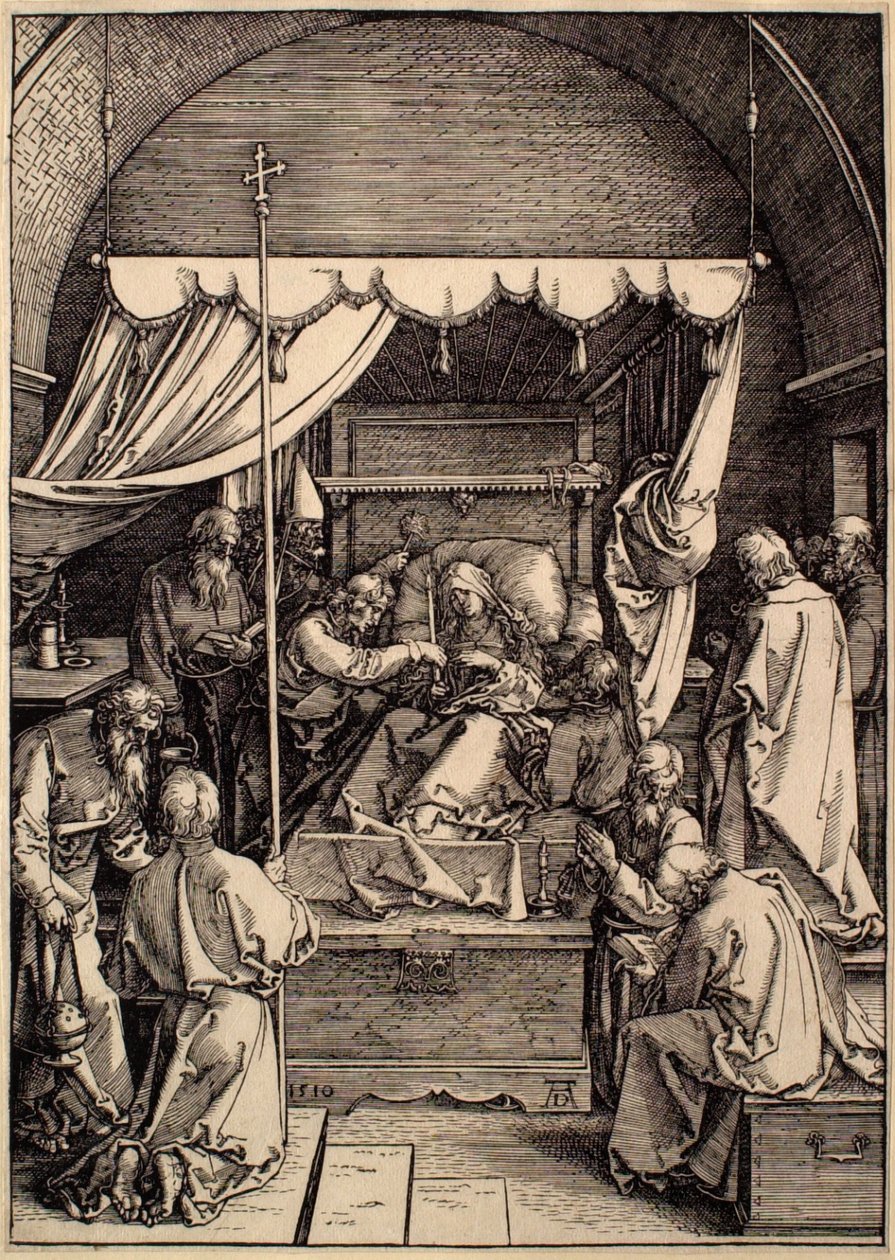Szűz Mária élete: Szűz Mária halála alkotó: Albrecht Dürer