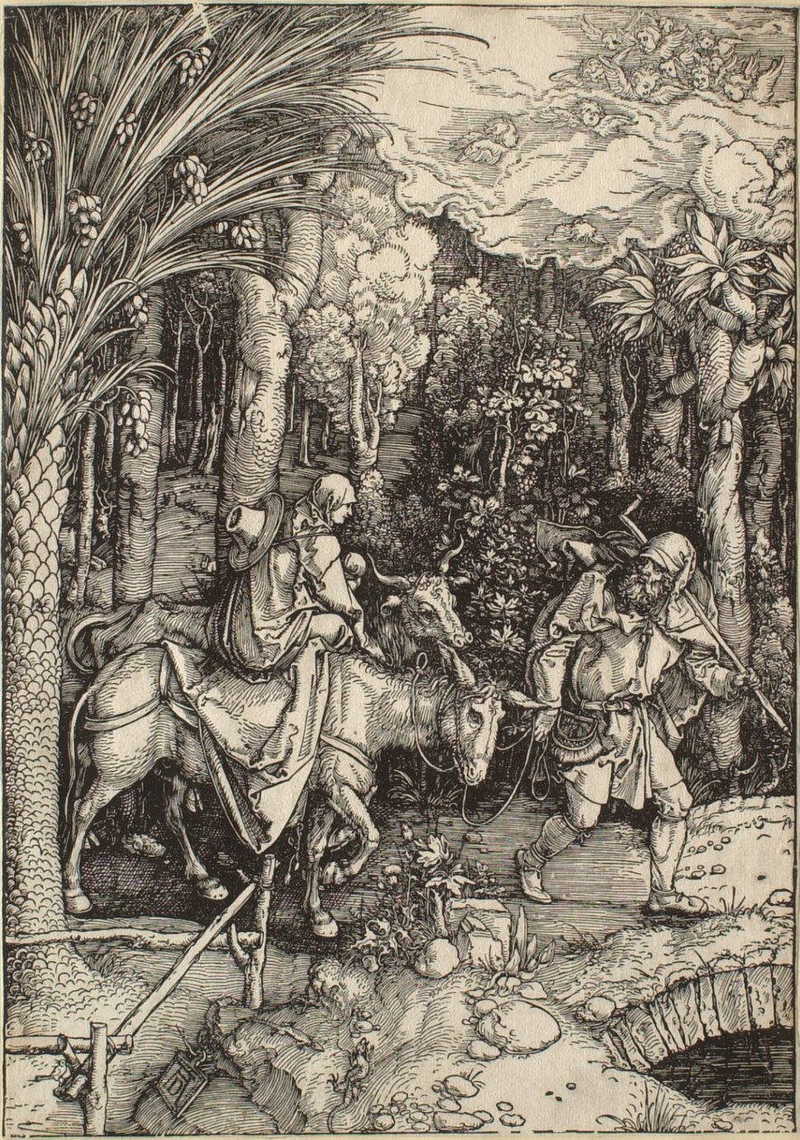 Szűz Mária élete: Menekülés Egyiptomba alkotó: Albrecht Dürer
