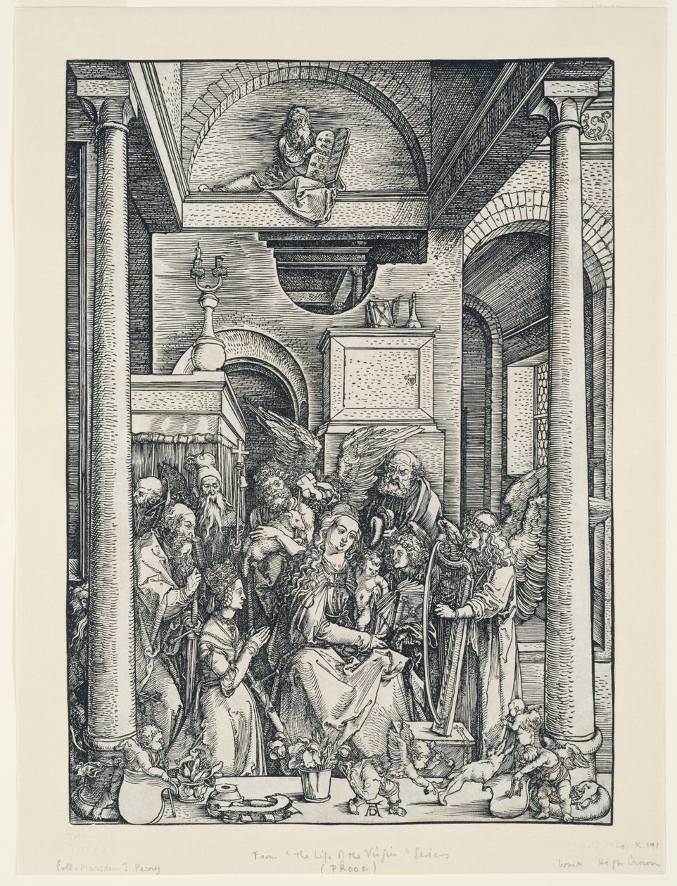 A Szűz élete: A Szűz megdicsőülése alkotó: Albrecht Dürer