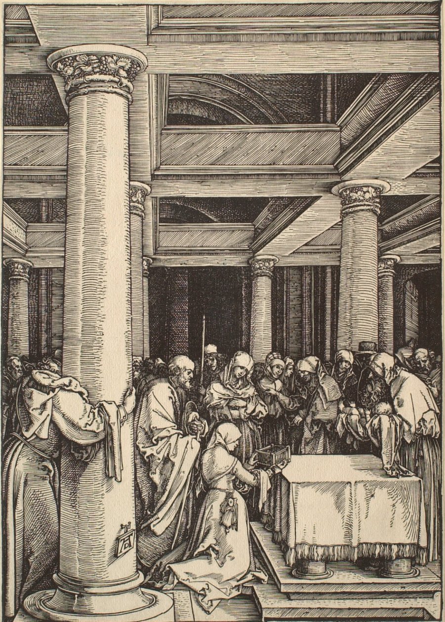 Szűz Mária élete: Bemutatás a templomban alkotó: Albrecht Dürer