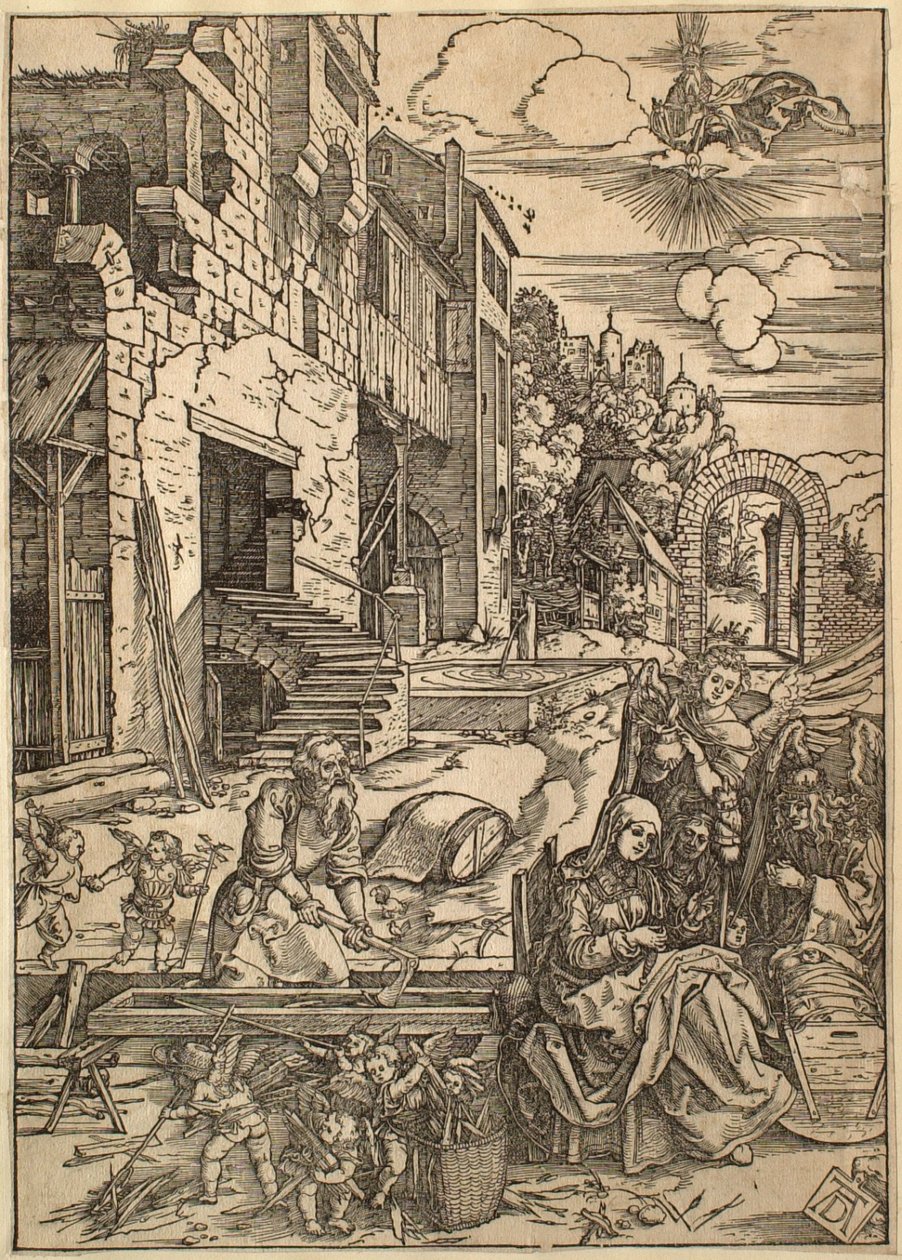 A Szűz élete: A Szent Család egyiptomi tartózkodása alkotó: Albrecht Dürer
