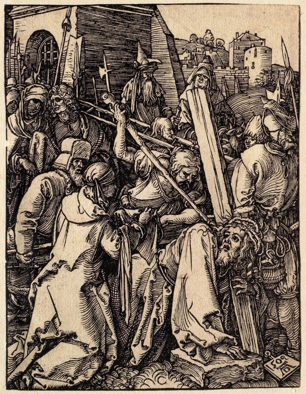 A kis passió: Krisztus viszi a keresztet alkotó: Albrecht Dürer
