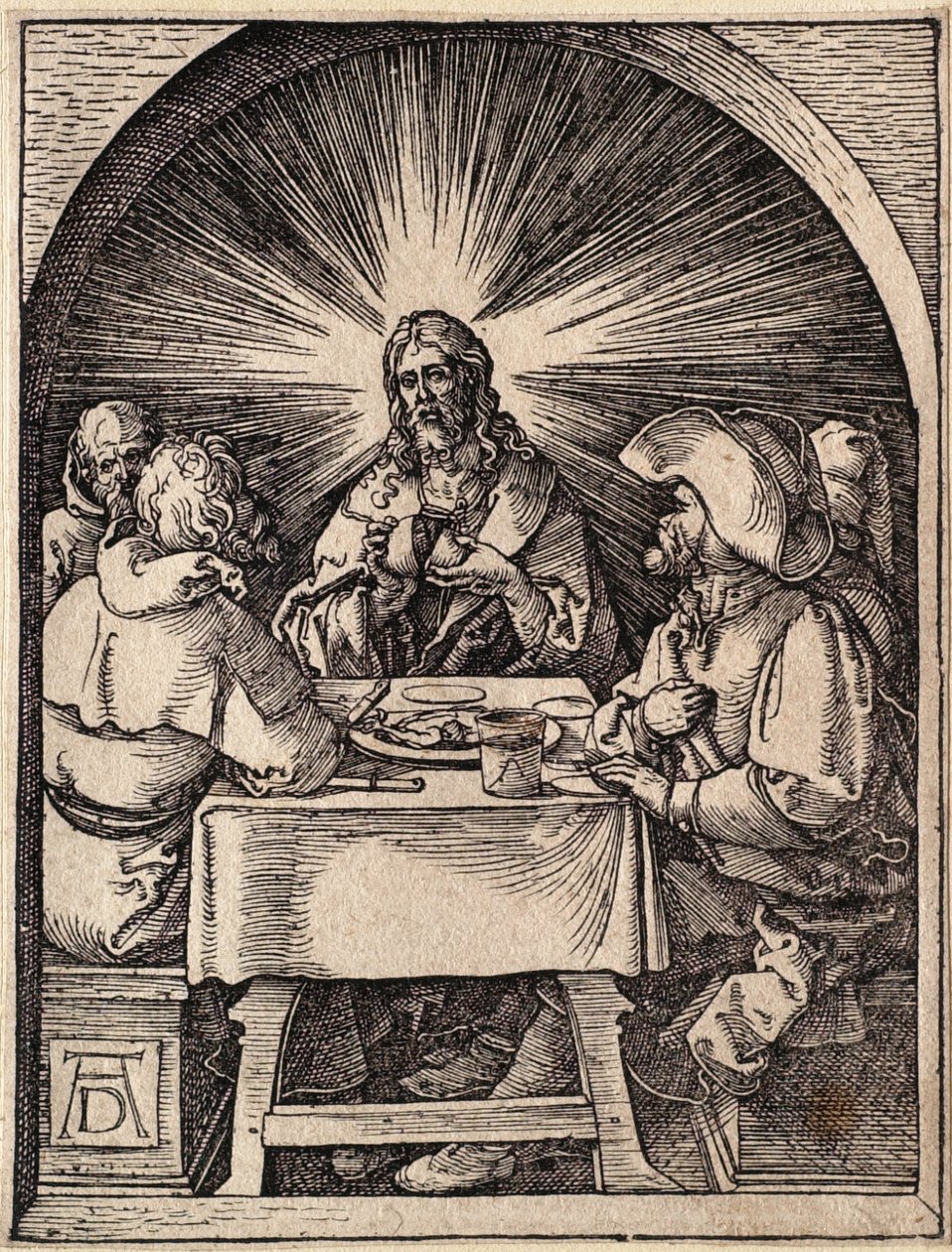 A kis passió: Krisztus Emmauszban alkotó: Albrecht Dürer