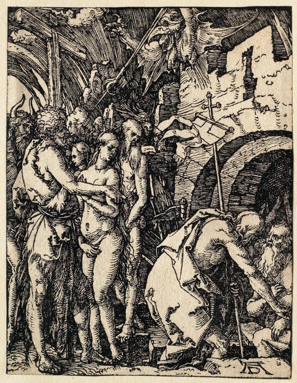 A kis passió: Krisztus a limbusban alkotó: Albrecht Dürer