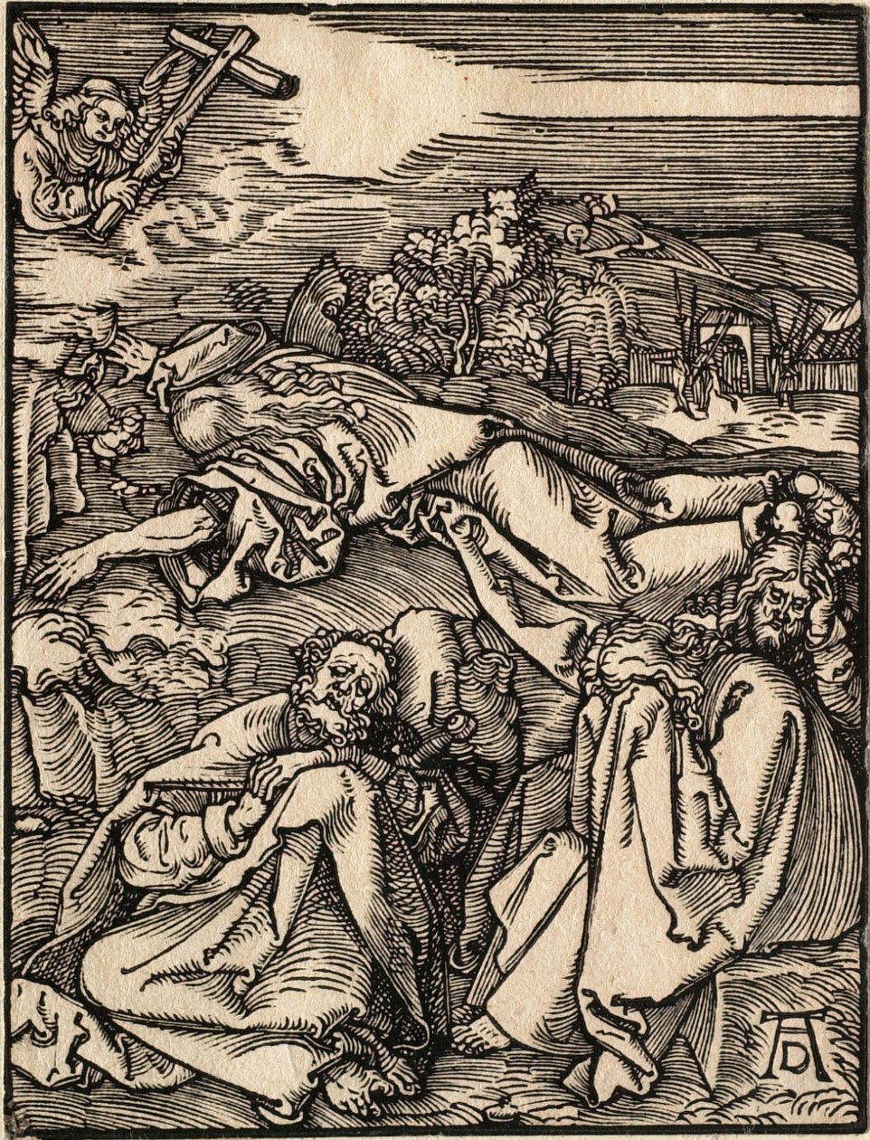 A kis passió: Krisztus az Olajfák hegyén alkotó: Albrecht Dürer