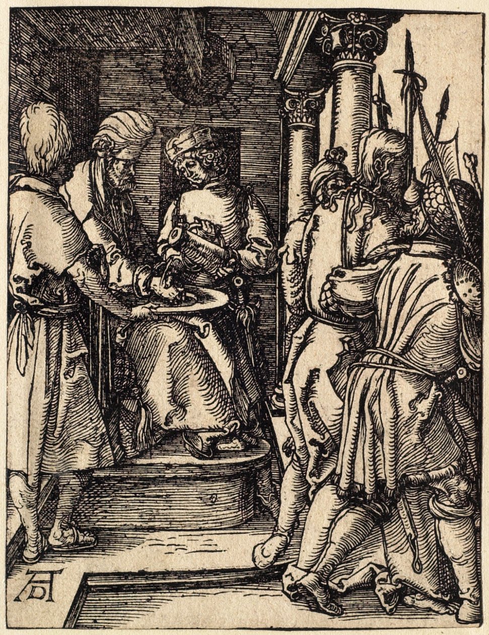 A kis passió: Pilátus megmossa a kezét alkotó: Albrecht Dürer