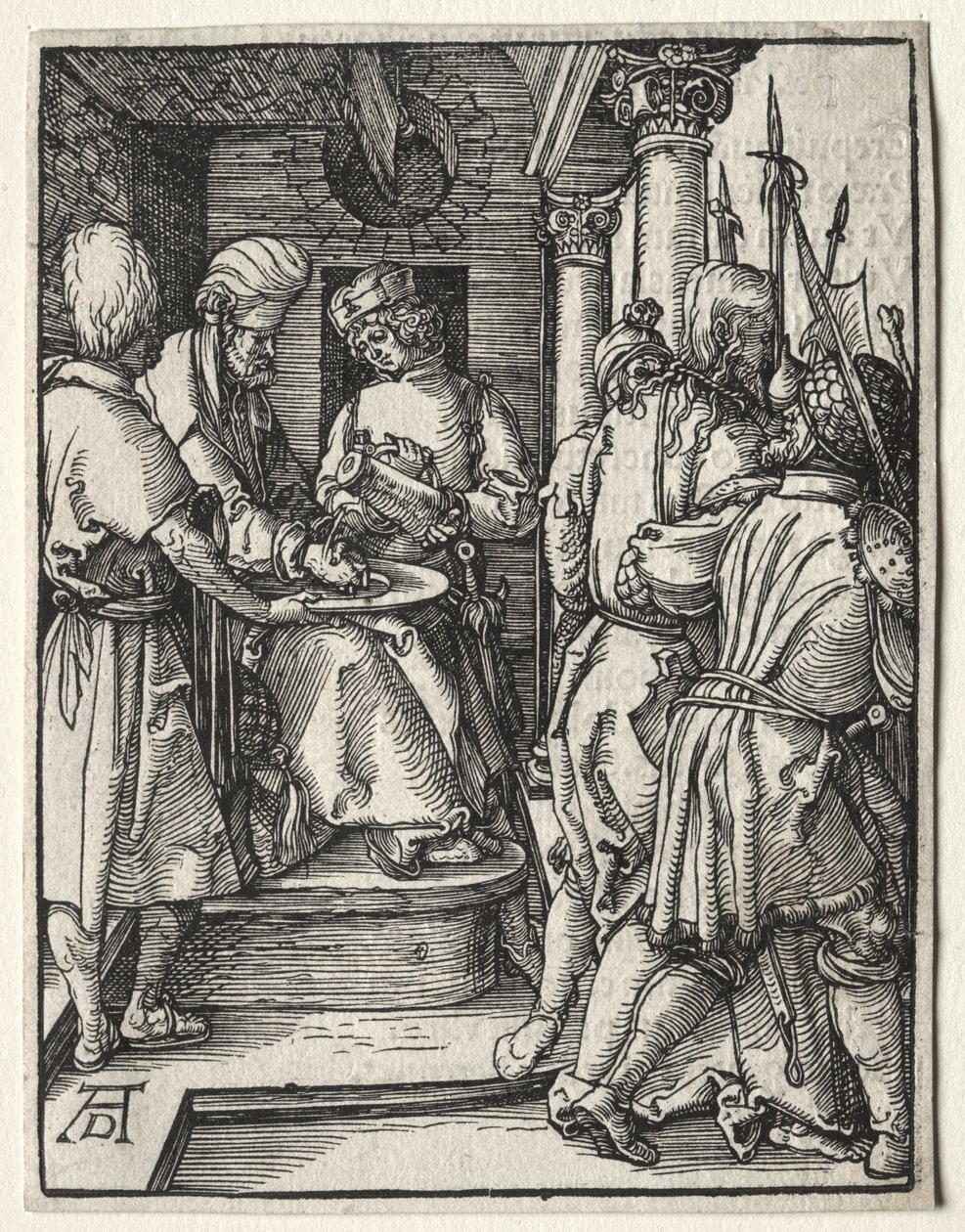 A kis passió: Pilátus kezet mos alkotó: Albrecht Dürer