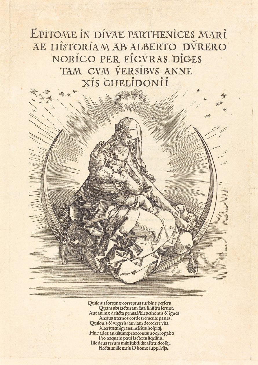 Madonna a félholdon alkotó: Albrecht Dürer