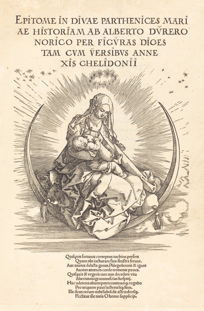 Madonna a félholdon, 15101511. alkotó: Albrecht Dürer