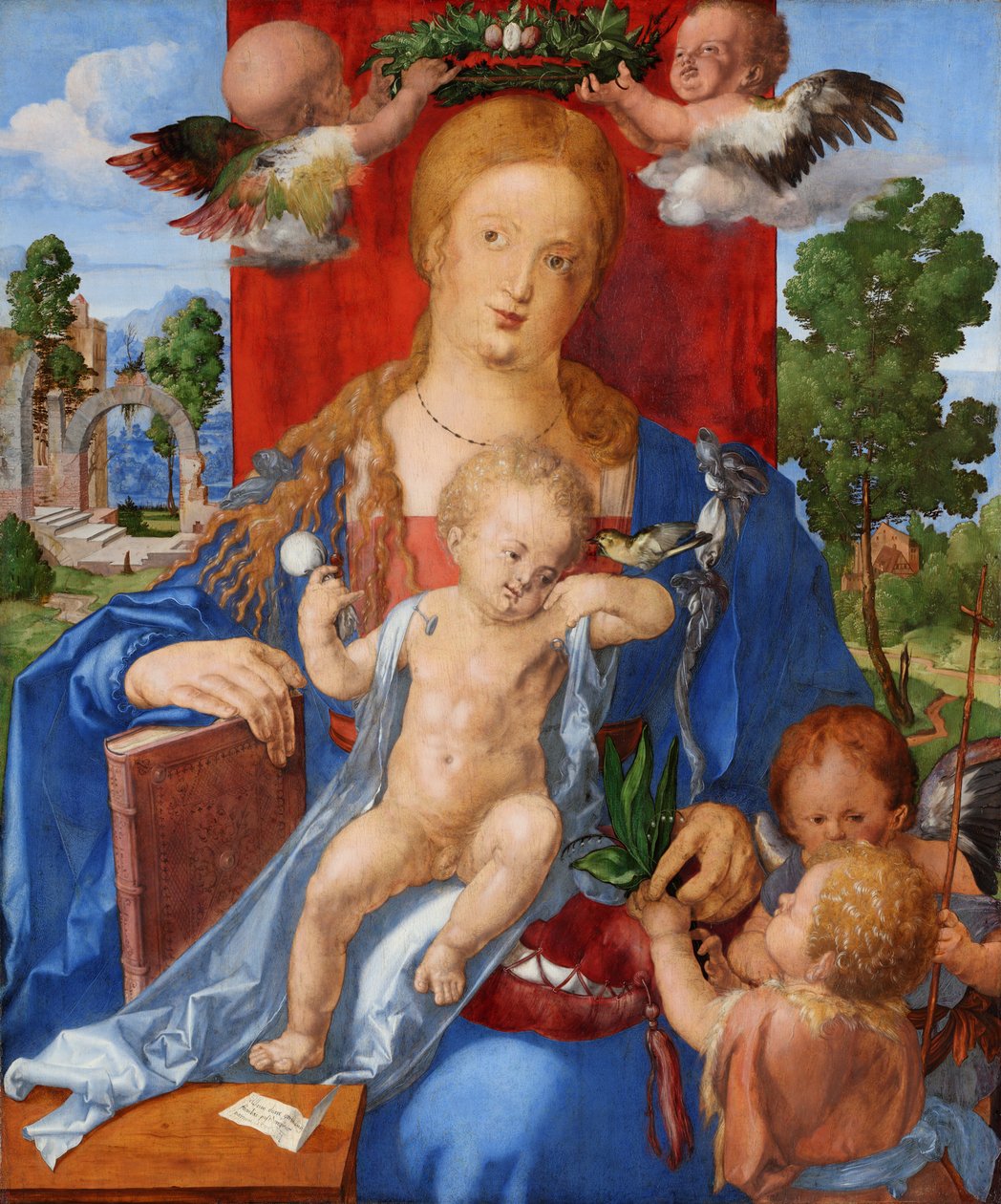 A Madonna a kismadonnával alkotó: Albrecht Dürer