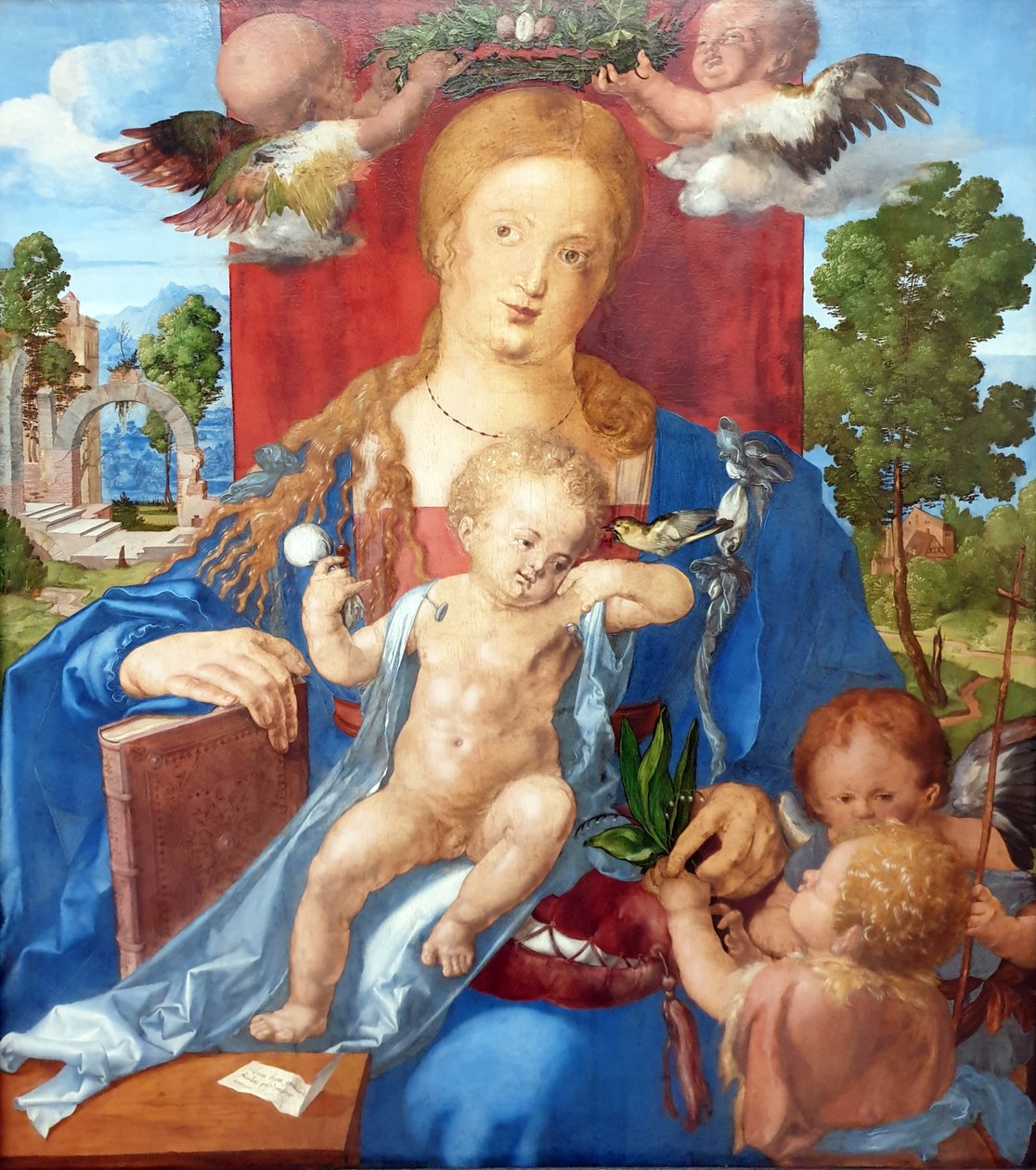 A Madonna a kismadonnával alkotó: Albrecht Dürer