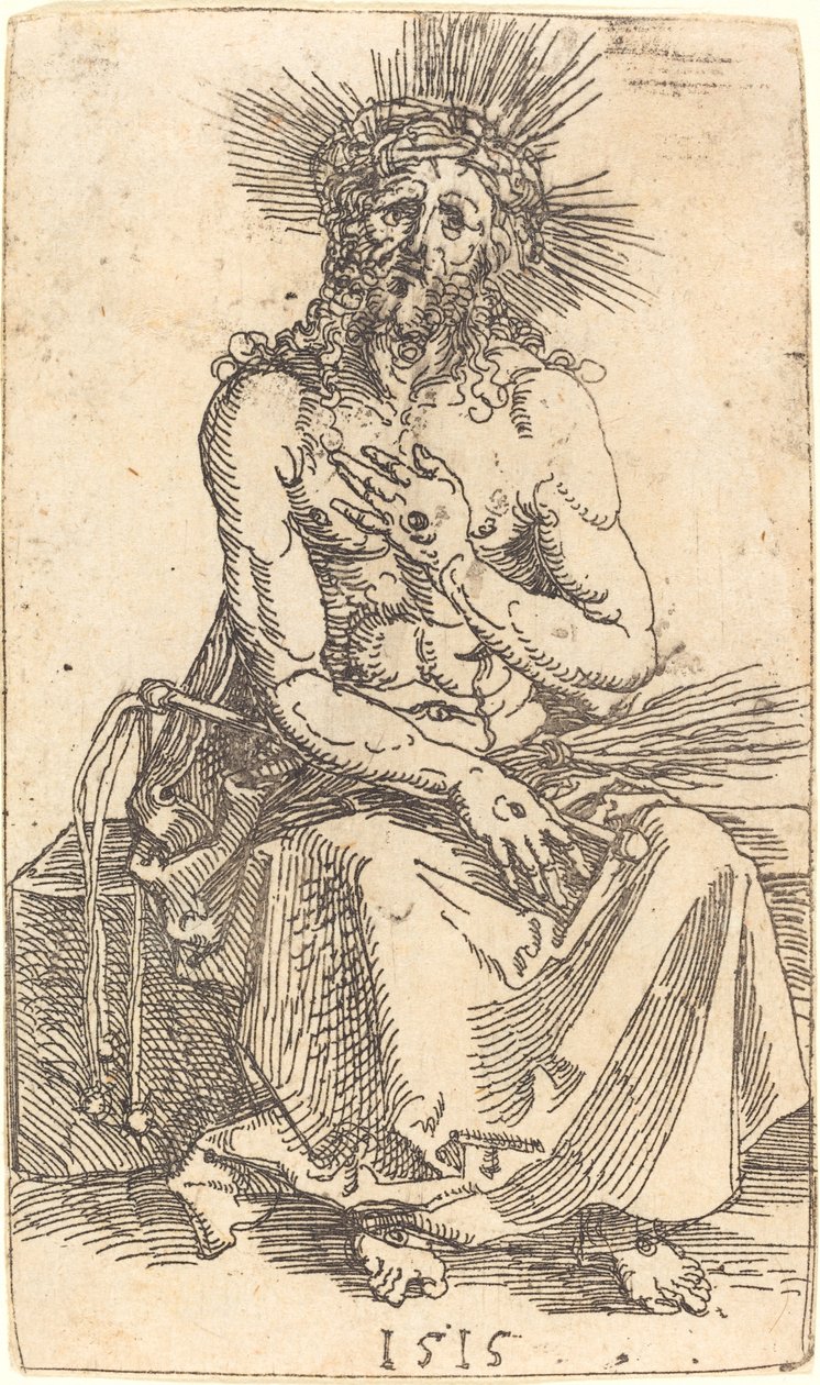 A szomorúság embere ül alkotó: Albrecht Dürer