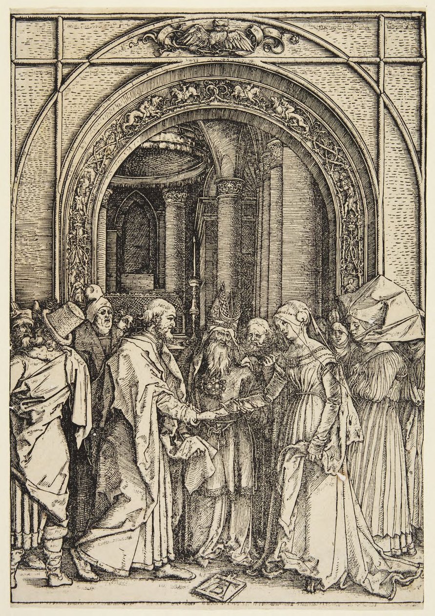A Szűz Mária házassága alkotó: Albrecht Dürer