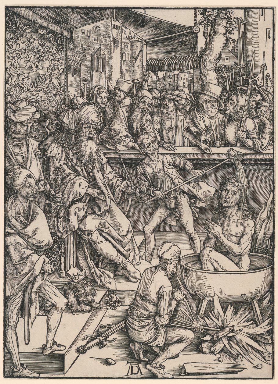 Szent János vértanúsága az Apokalipszisből alkotó: Albrecht Dürer