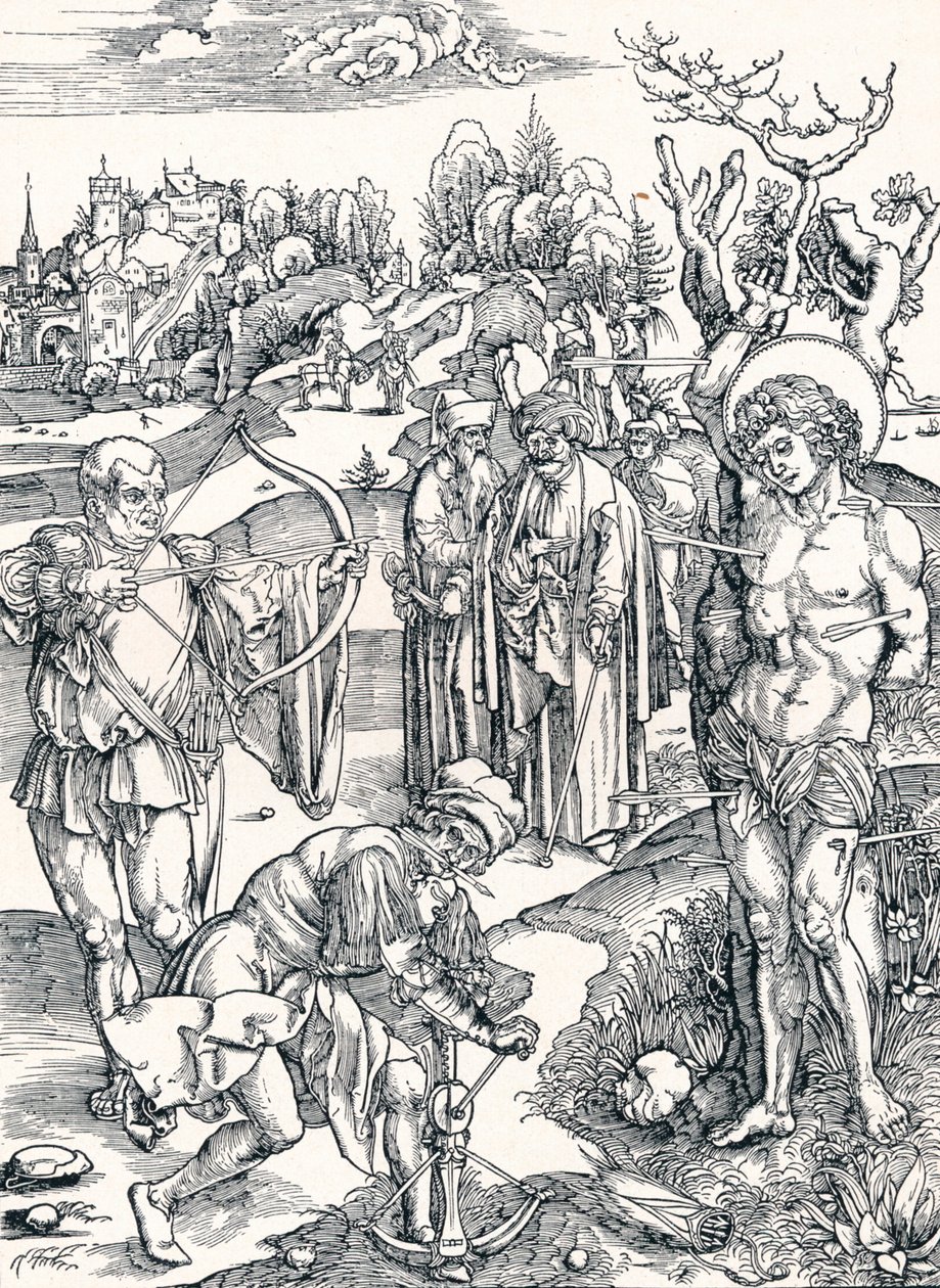 Szent Sebestyén vértanúsága, 1495, 1906 alkotó: Albrecht Dürer