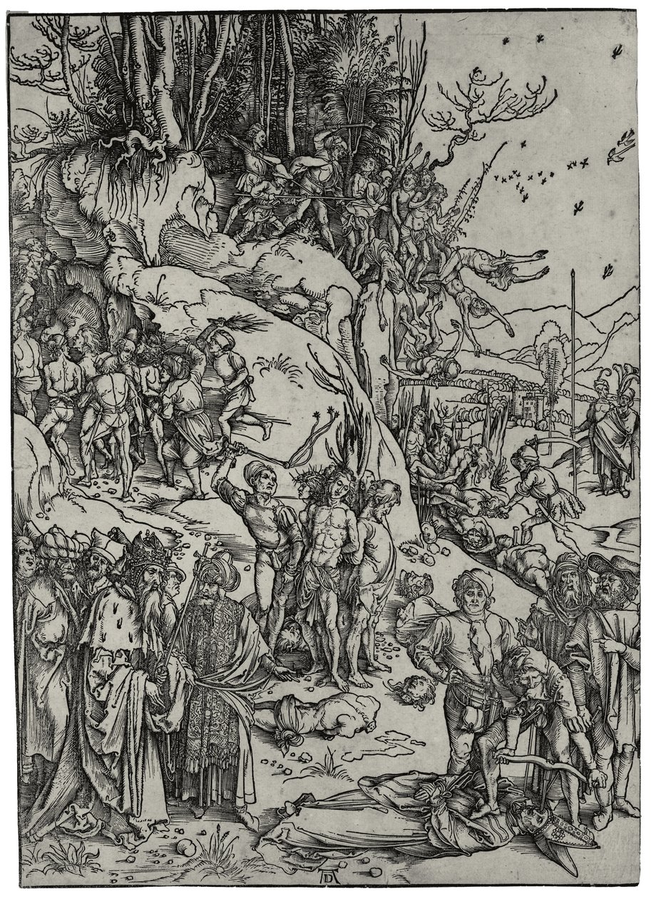 A tízezer mártíromsága, 1497 alkotó: Albrecht Dürer