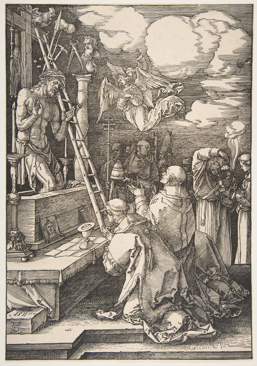 Szent Gergely miséje alkotó: Albrecht Dürer