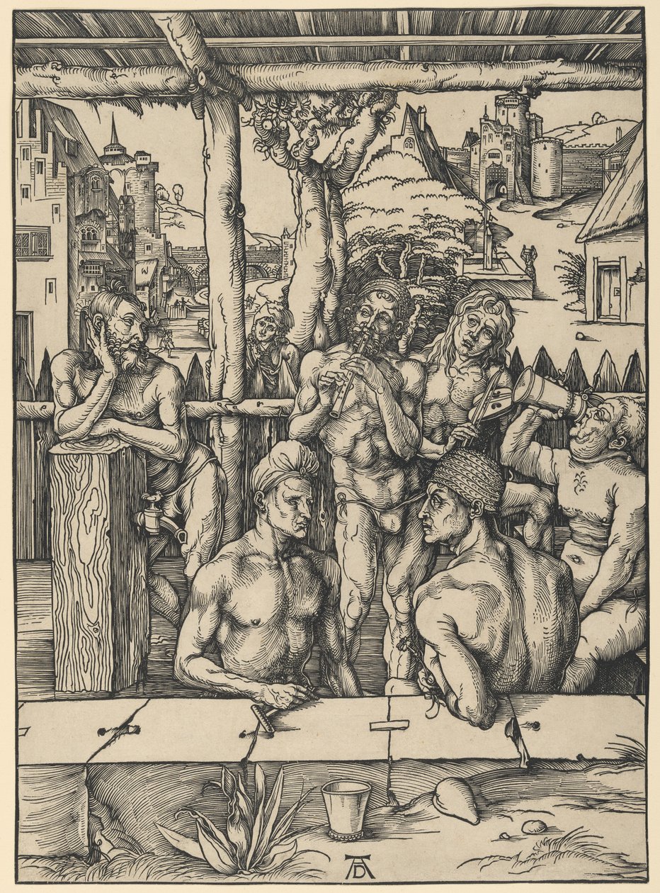A férfiak fürdője alkotó: Albrecht Dürer