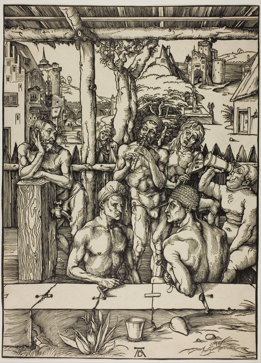 Férfi fürdő alkotó: Albrecht Dürer