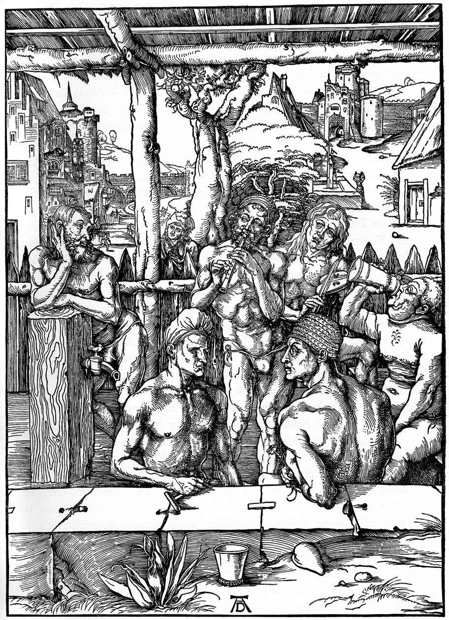 The Mens Bath, 1497-1498, 1936 alkotó: Albrecht Dürer
