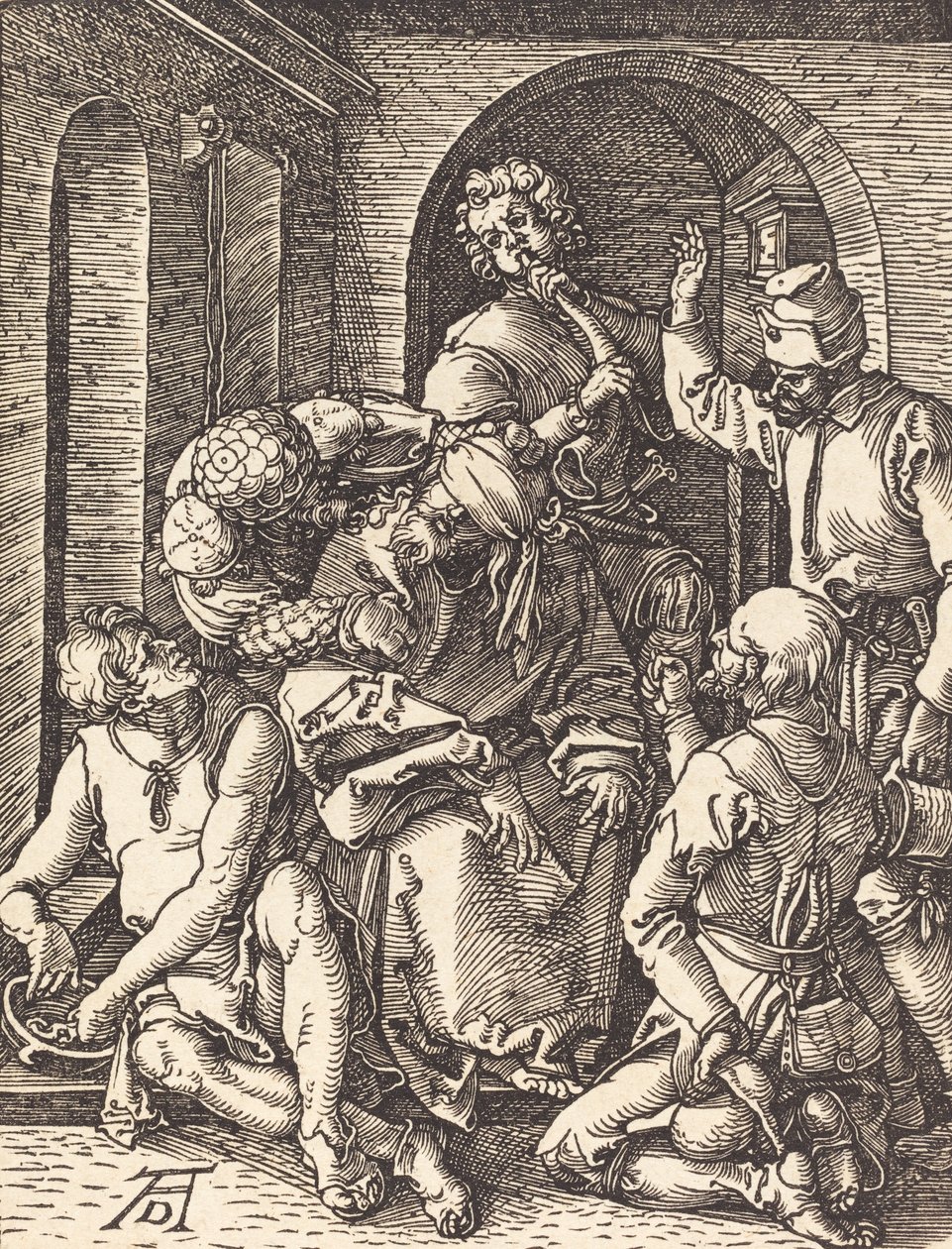 Krisztus kigúnyolása, valószínűleg c. 15091510. alkotó: Albrecht Dürer