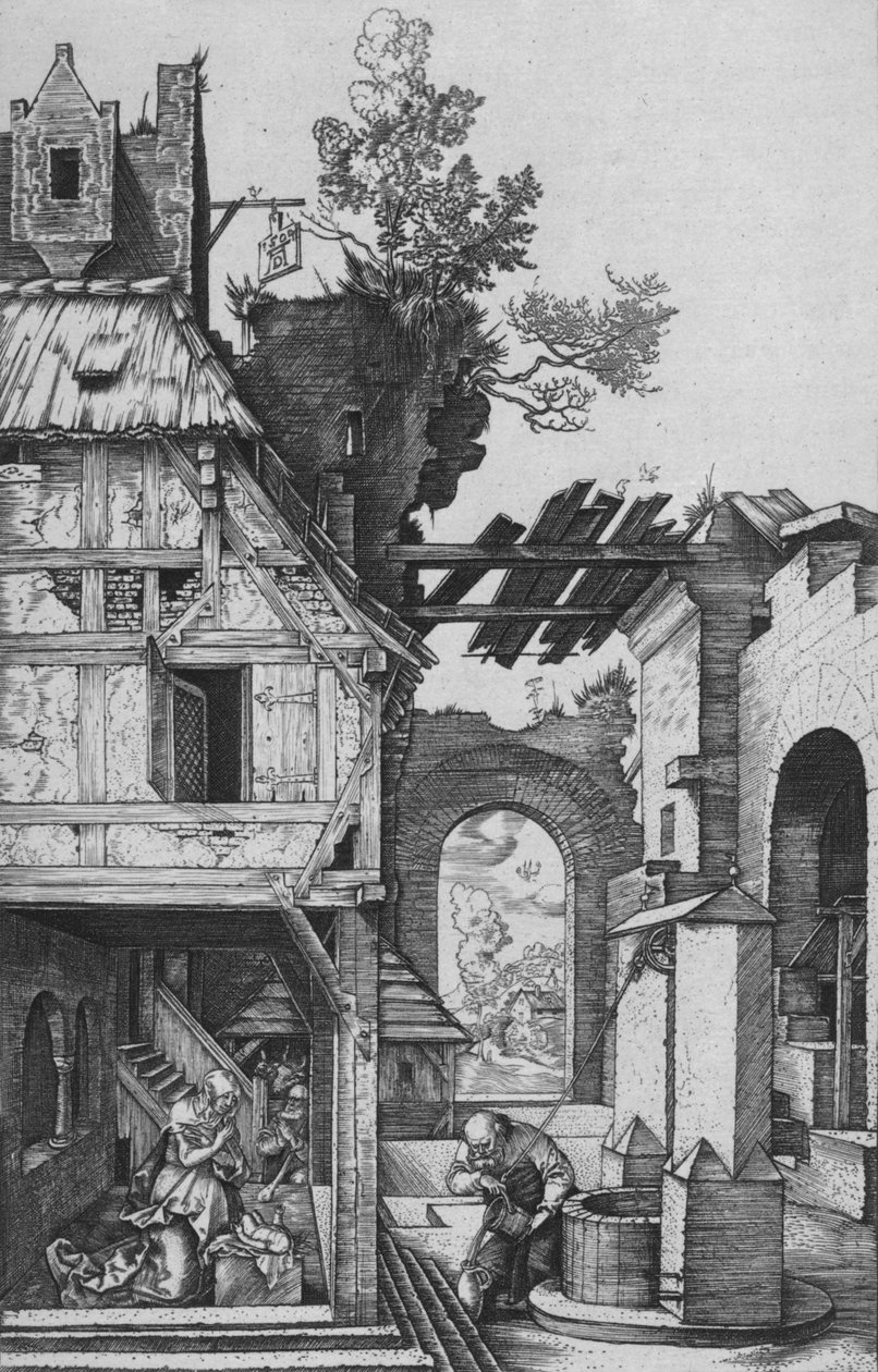 Születés, 1504, 1906 alkotó: Albrecht Dürer