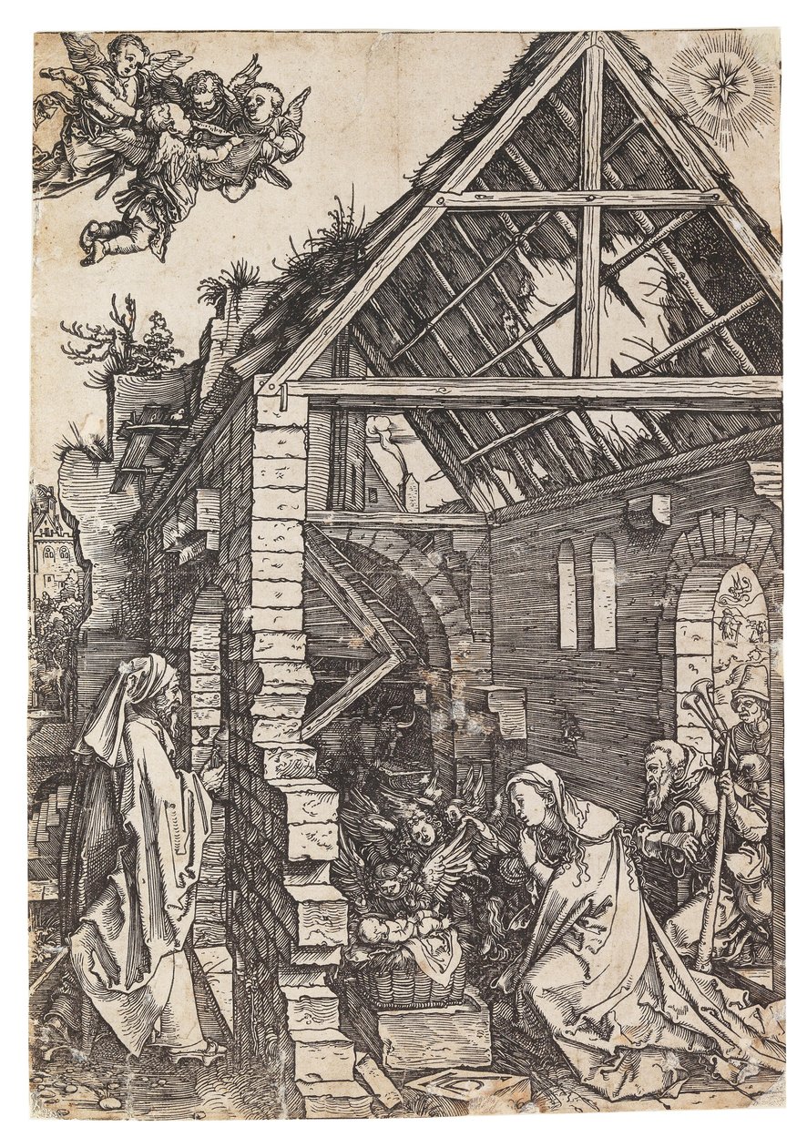 Krisztus születése, a Szűz élete című sorozatból, 1503 körül. alkotó: Albrecht Dürer