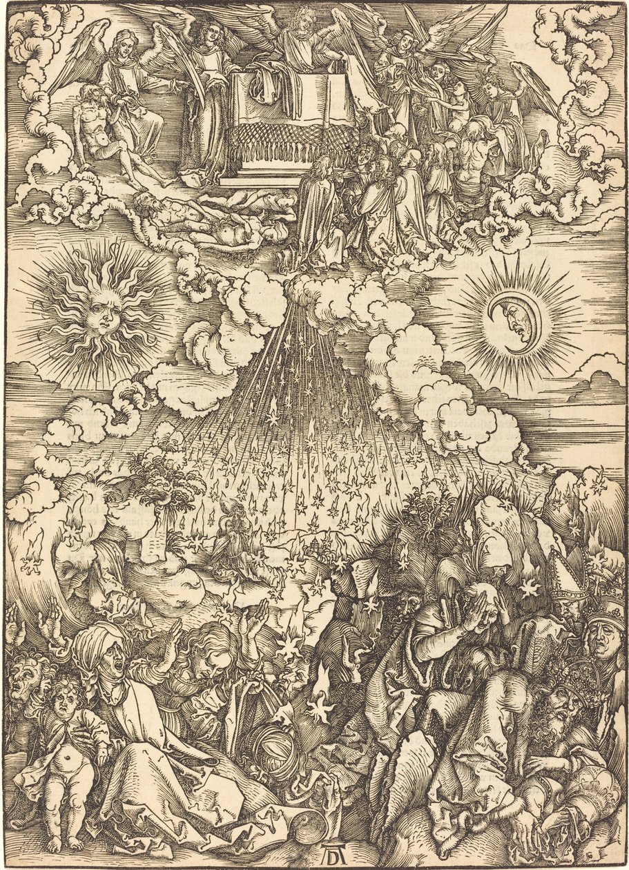 Az ötödik és hatodik pecsét felnyitása alkotó: Albrecht Dürer