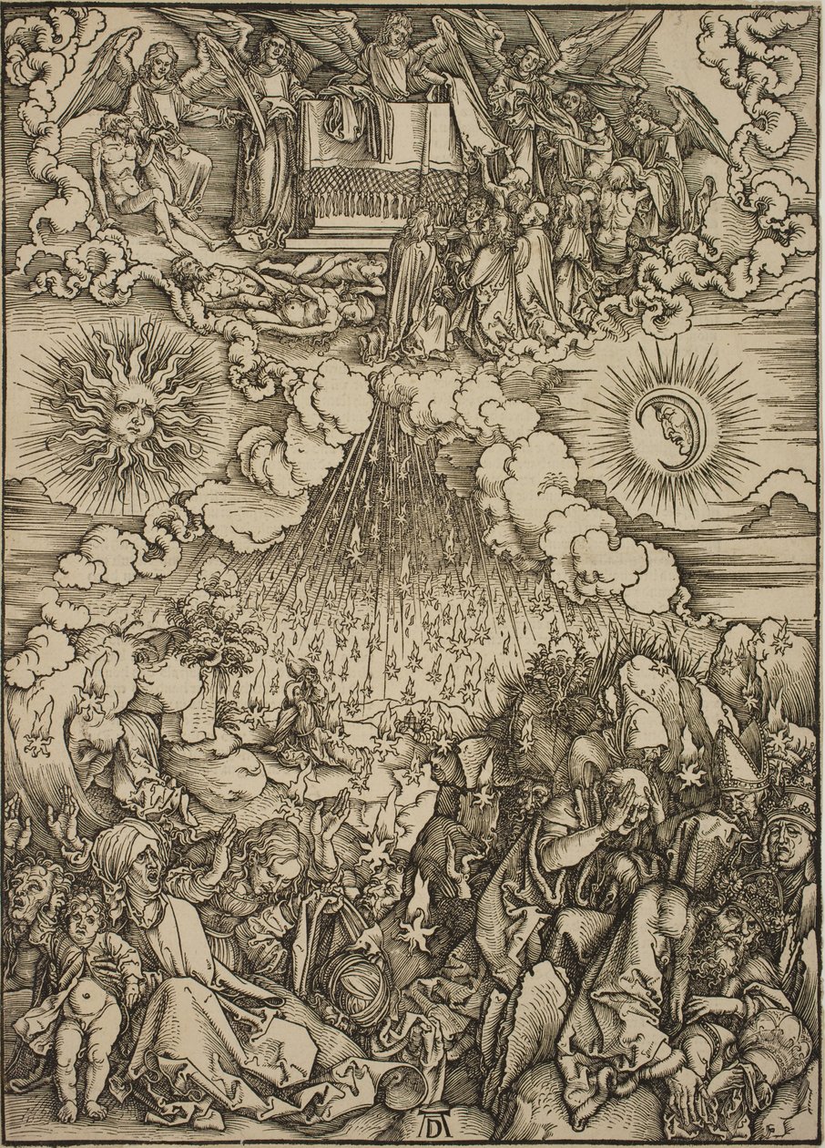 Az ötödik és hatodik pecsét felnyitása alkotó: Albrecht Dürer