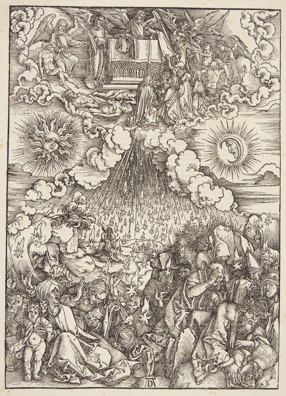 Az ötödik és hatodik pecsét felnyitása alkotó: Albrecht Dürer