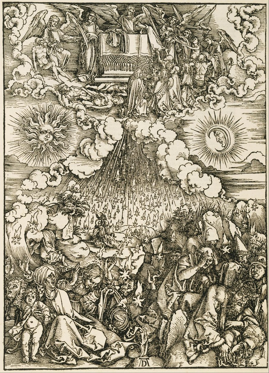Az ötödik és hatodik pecsét megnyitása alkotó: Albrecht Dürer
